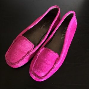Aerosoles Hot Pink Calf Hair Loafers